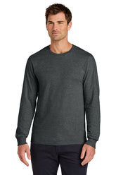 Jerzees Classics® Unisex Cotton Long Sleeve T-Shirt - Black Heather - S